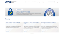 Desktop Screenshot of ezu.cz